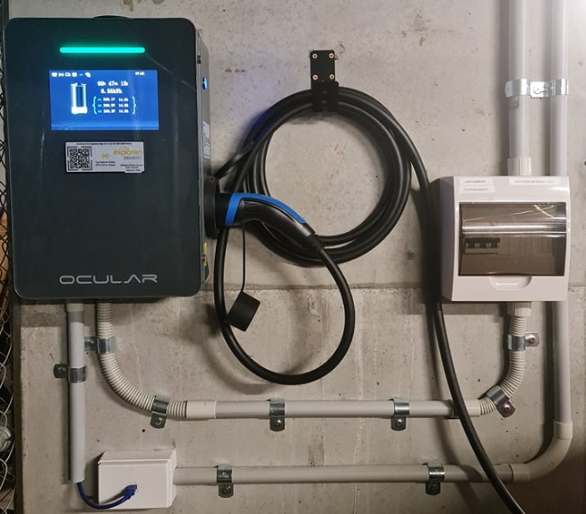 22kw EV charging station managed by Colussus and Exploren
